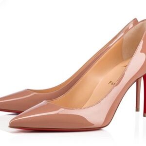 Elegant Nude Christian Louboutin Kate 85